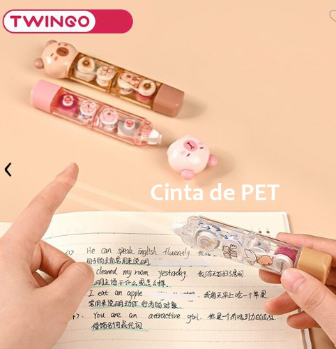 Natsumistore Cinta Correctora +pegamento Cinta Capibara