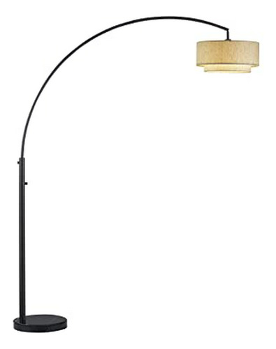 Lámpara De Arco Artiva Usa Elena Ii Led, Base De Mármol