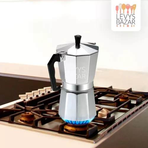 Cafetera Tipo Italiana Grande 12 Pocillos Moka Alumini 600ml