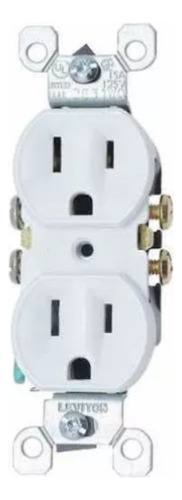 Clavija Leviton Duplex Blanco 5320-wci 15a-127v Ac/ca 10 Pz