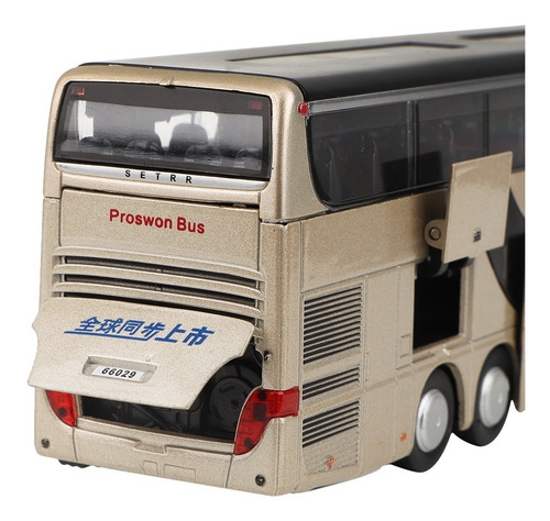 Modelo Eléctrico De Autobús De Juguete De Dos Pisos Con Luz