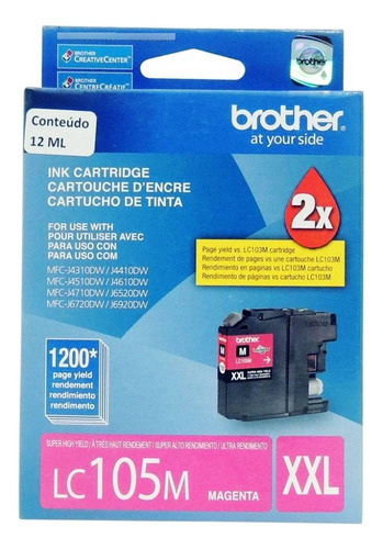 Cartucho De Tinta Brother Lc-105m Magenta