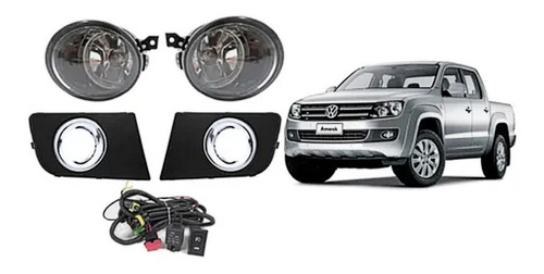 Faros Niebla Amarok 2011 2012 2013 Kit Con Cable