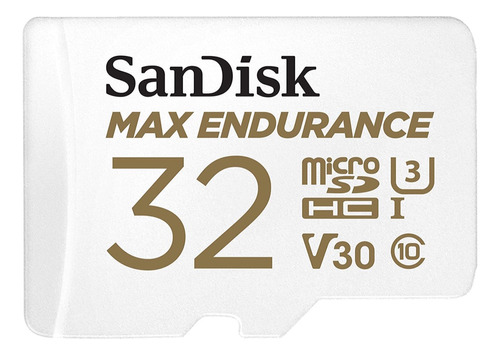 Memoria Sandisk Microsdhc 32gb Max Endurance C10 U3 4k Uhs-i