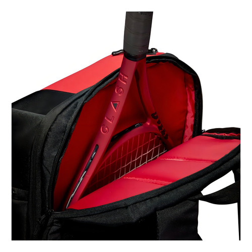 Morral Raquetero Thermobag Tenis Wilson Clash Backpack 2pk Color Rojo