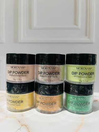 Dip Powder Polvos De Inmersion De 15 Gramos Marca: Morovan