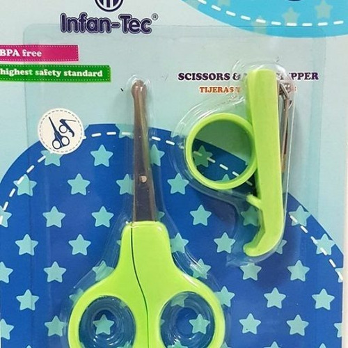 Set Tijera Y Alicate Manicure `para Bebé Tijerita