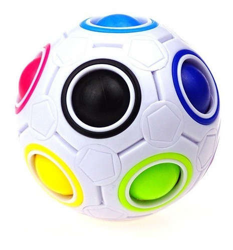 Cubo Mágico Puzzle Rainbow Ball Estrutura Colorido