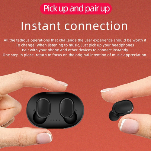 Auricular Inalámbrico Para Iphone 12 13 14 Pro Max 15 16pro Negro