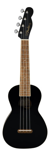 Ukulele Fender Monterey Concert Bundle Negro Con Bolsa De Y