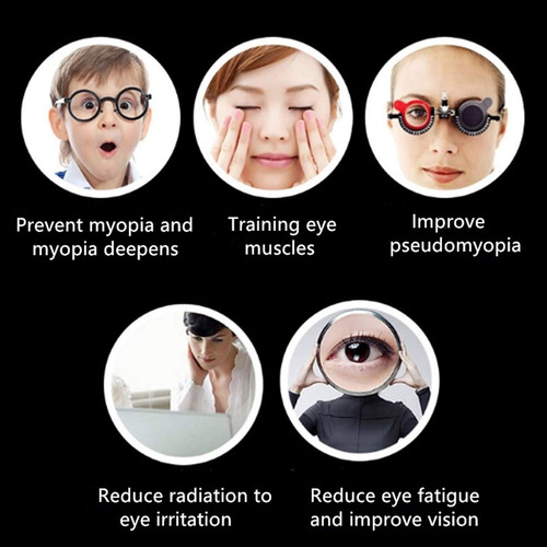 Gafas Estenopeicas Para Mejorar La Visión Negras Unisex Para