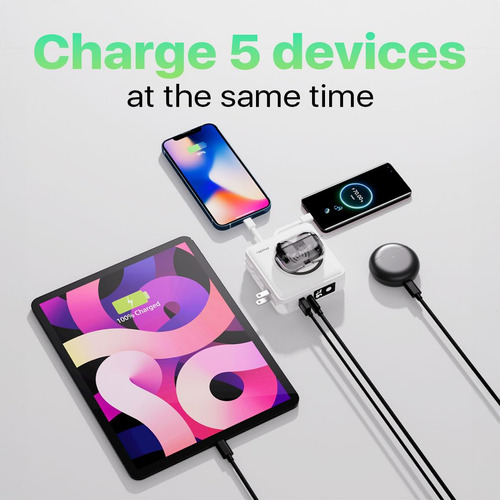 Batería Externa Pwr Travel Pro 5 En 1, 20 W, Usb-c, 10.000 M