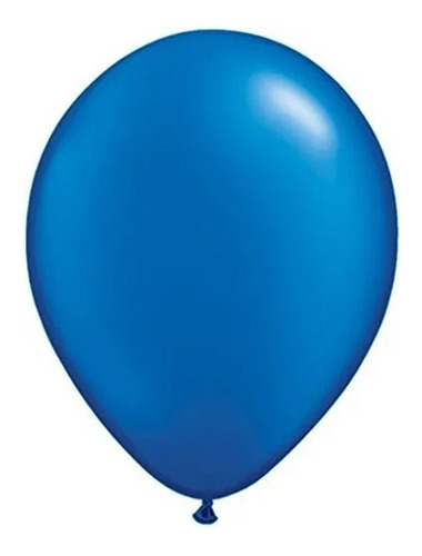 Globos Latex Perlados Tuky 12 Pulgadas  - 43un. Azul Francia