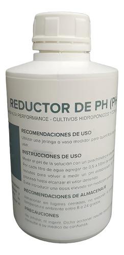 Regulador De Ph Menos Para Hidroponía