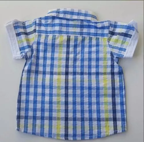 Camisa e Camiseta Marrom e Água Marinha Xadrez Tip Top, Roupa Infantil  para Menino Tip Top Usado 80467411