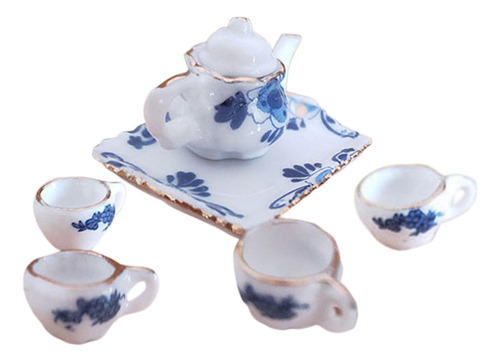 2 Mini Juego De Tazas De Té De Para Casa De Muñecas A