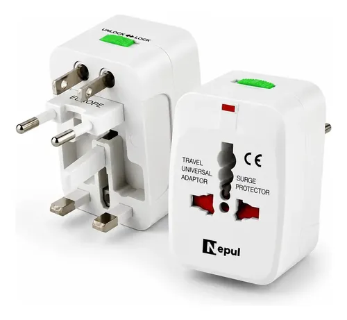 Adaptador De Tomada Universal Para Viajem Internacional Nepul