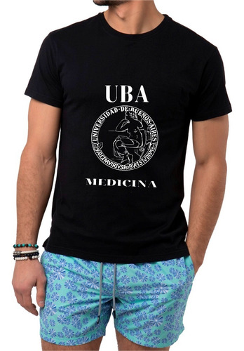 Remeras 100% Algodón Uba Medicina Unisex 