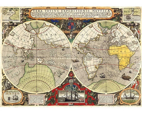 Imagen 2 de 5 de Clementoni Rompecabezas X 6000 Piezas, Mapa Nautico Antiguo