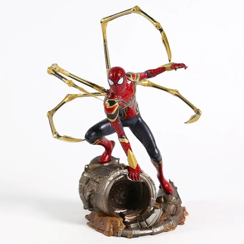 Boneco Estátua Homem Aranha Marvel Vingadores Pronta