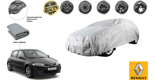 Lona Cubreauto Afelpada Premium Renault Megane 2 Hb 2005