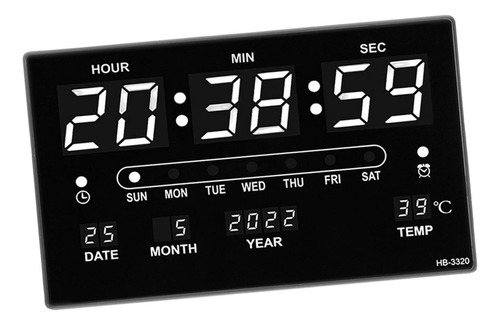 Pantalla Led De Calendario De Reloj De Pared Digital De Gran