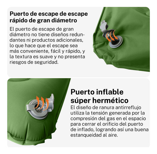 Inflable Colchón Portátil Acampar Dormir Doble Ultraligera