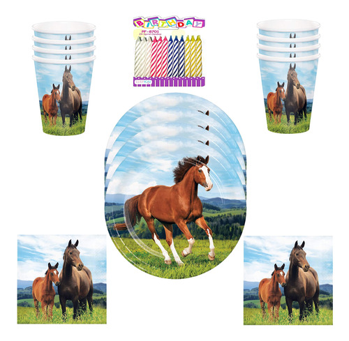 Lobyn Value Packs Suministro Para Fiesta Cumpleaño Caballo