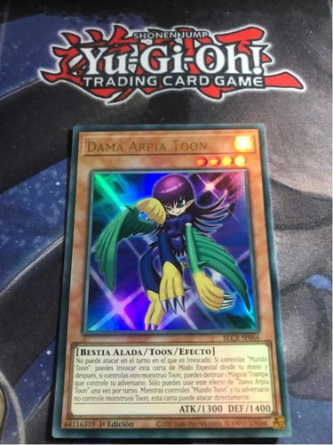 Dama Arpía Toon Blcr Yu-gi-oh! Original Konami