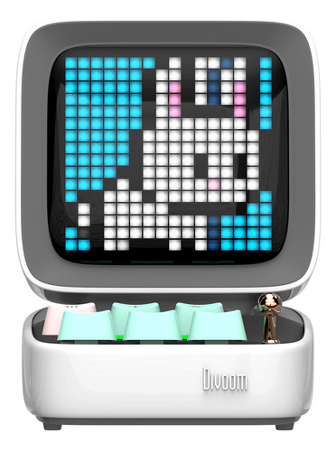 Divoom Ditoo Pixelart Altavoz Bt Retro C/ Pantalla Led Blanc