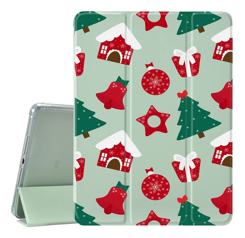 Funda Blanca Dibujo Animado Navidad Para iPad Mini 6 Lindo