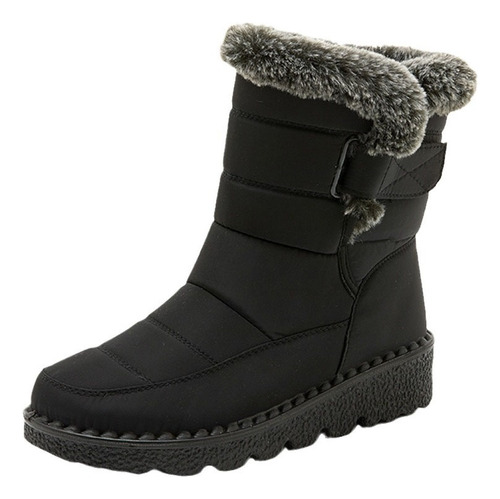 Botas De Nieve Impermeables Para Mujer, Tres Colores Disponi