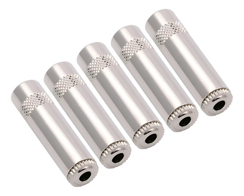 05 Conectores Plugs Jacks P2 Fêmea Estéreo Para Cabos