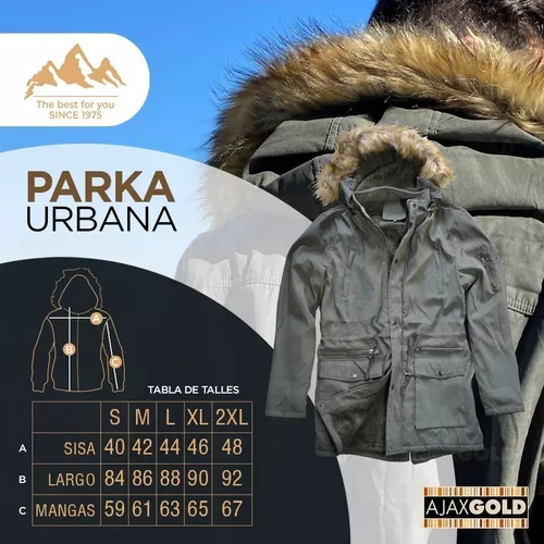 Campera Parka Hombre Invierno Corderito Gabardina Piel Frio