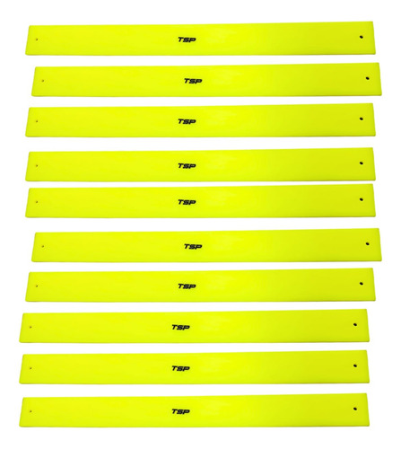 Fleje Demarcatorio Flexible X10 U. Tsp Color Amarillo Fluor Amarillo