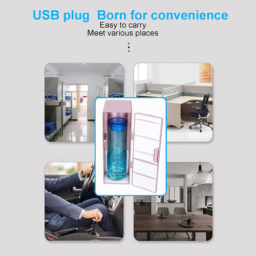 Mini Nevera Portátil - Mini Refrigerador Con Cable Usb