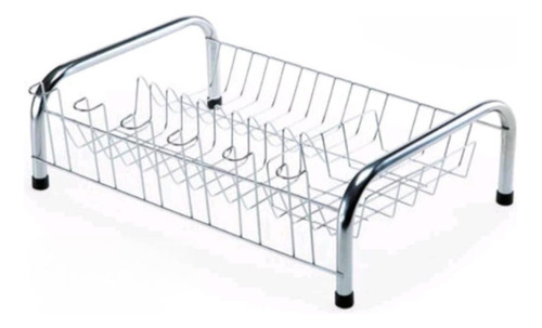 Escorredor Louça Cama Cromado Pratico 10 Pratos 6 Copos Inox