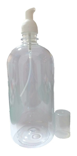 Envase Botella Pet 1lt Modelo Bajo Con Válvula Espuma X20