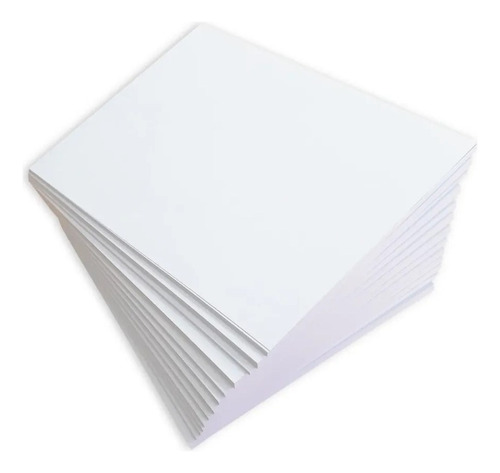 Papel Offset 180g 125 Folhas 30x30 Scrap Book Cor Branco