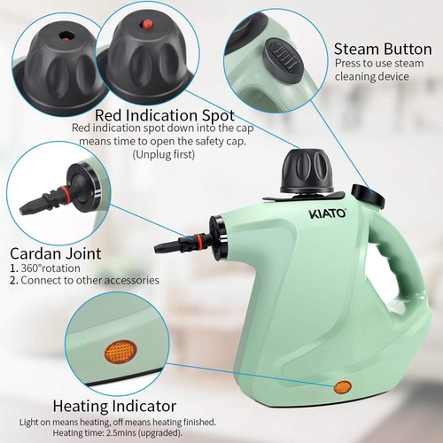 Limpiador A Vapor Portatil, Vaporizador 10 En 1 Para Limp...