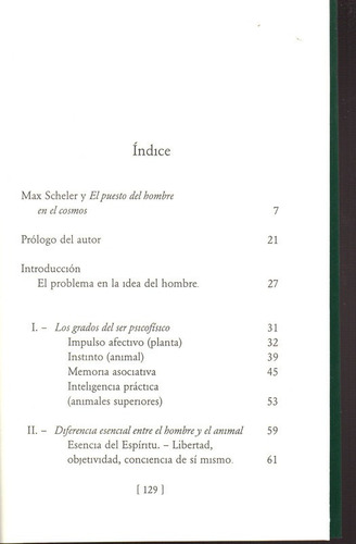 Imagen 3 de 5 de El Puesto Del Hombre En El Cosmos - Scheler - Losada