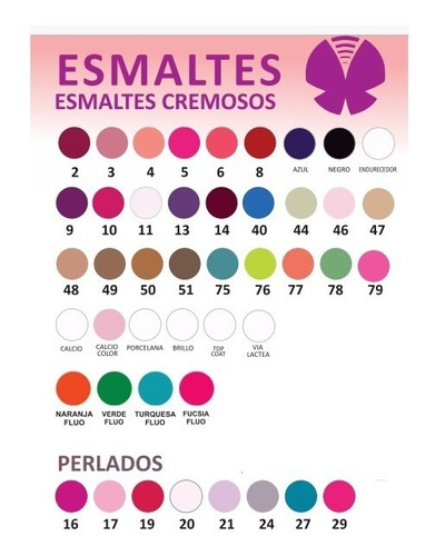 Imagen 3 de 3 de Esmalte Gama Cremosos Y Perlados X 3 Uni