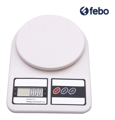 Imagen 2 de 4 de Balanza De Cocina Y Hogar Led De 1 G A 10 Kg Febo