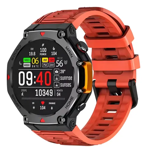 Smartwatch Mrex4 5 Atm A Prova D'água Microwear Gps Sos 2025 - R$ 168