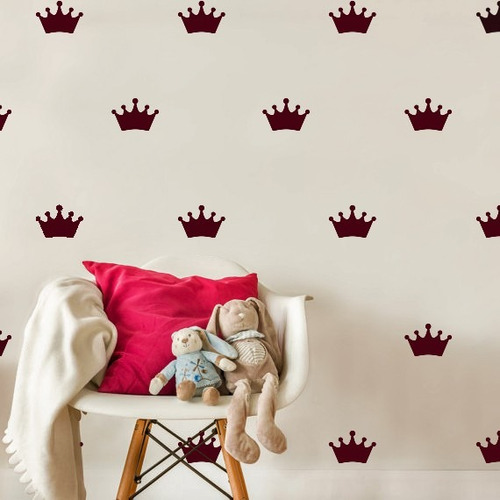 Vinilos Decorativos Para Pared Diseño Coronas Princesas