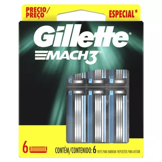 Repuestos para afeitar Gillette Mach3 6 u