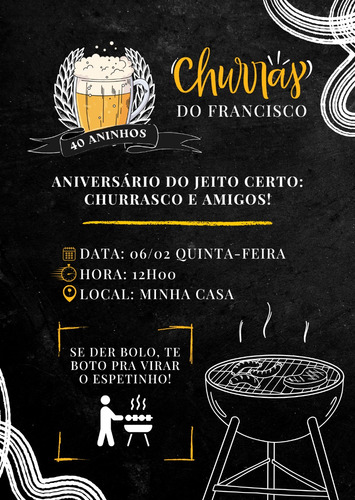 Convite Virtual Interativo - Aniverários, Comemorações...