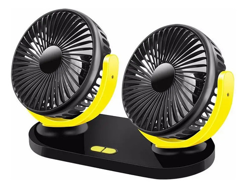 Ventilador Doble 360° Aire  Interior De Automobil 12v