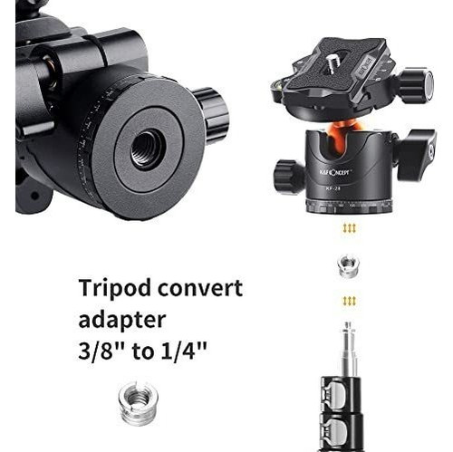 Trípode K&f Concept Professional Con Cabeza Esférica De Meta