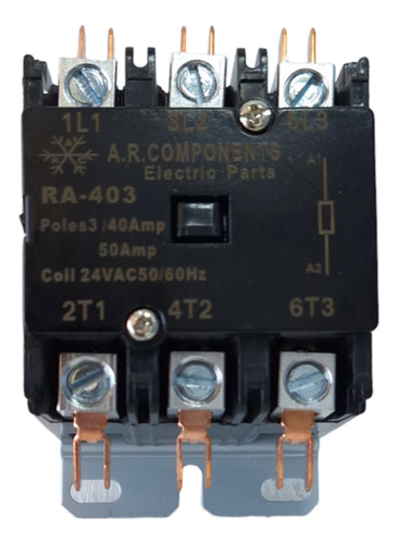 Contactor A.r.components 3 Polos 40amp 24vac